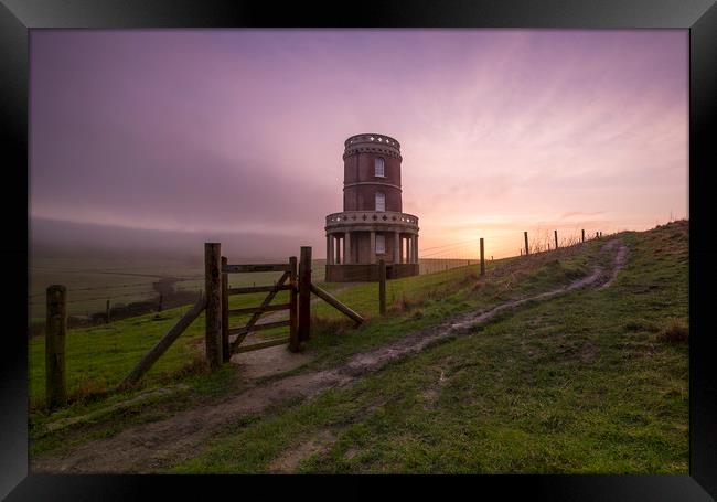Clavell tower Dorset  Framed Print by Shaun Jacobs