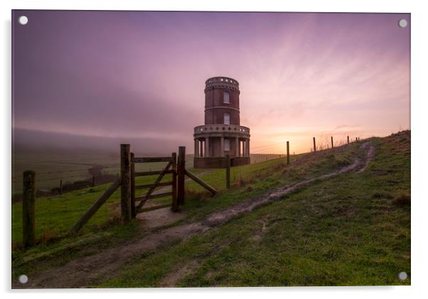 Clavell tower Dorset  Acrylic by Shaun Jacobs