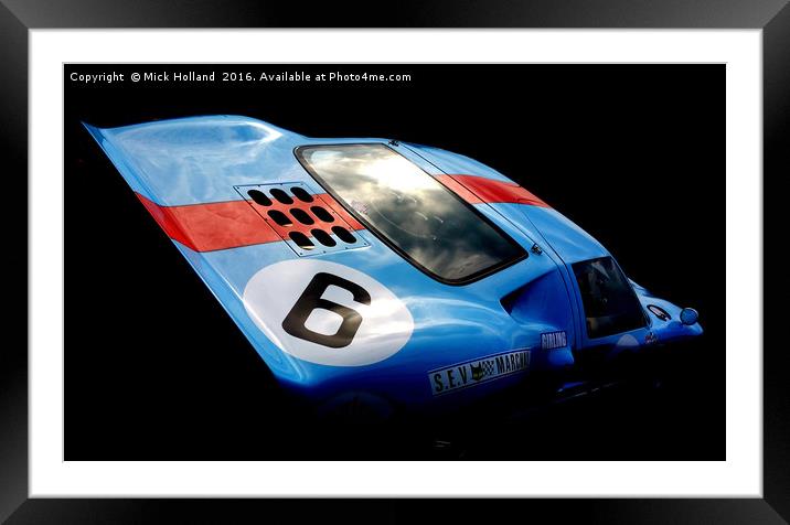 Ford GT40 Framed Mounted Print by Mick Holland