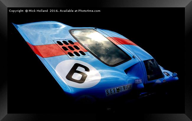 Ford GT40 Framed Print by Mick Holland