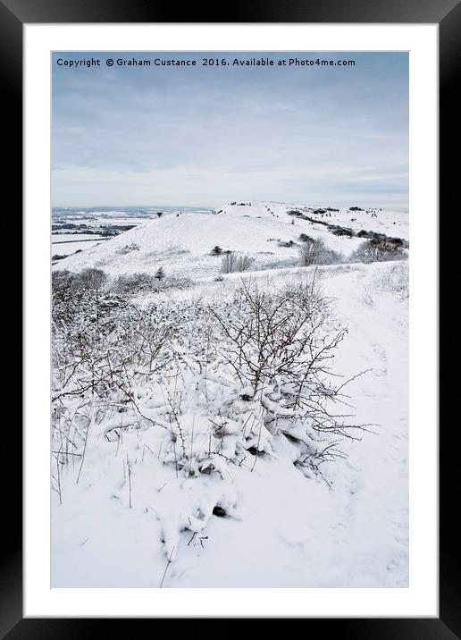 Ivinghoe Beacon Framed Mounted Print by Graham Custance