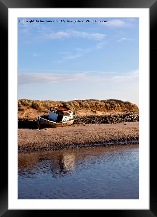 Reflected wreck Framed Mounted Print by Jim Jones