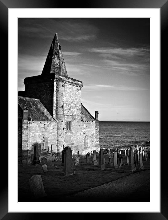 St.Monan's Church in Scotland. Framed Mounted Print by Aj’s Images