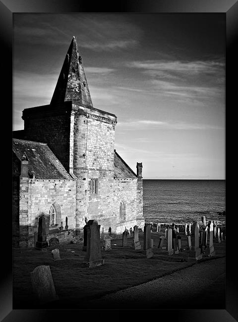 St.Monan's Church in Scotland. Framed Print by Aj’s Images