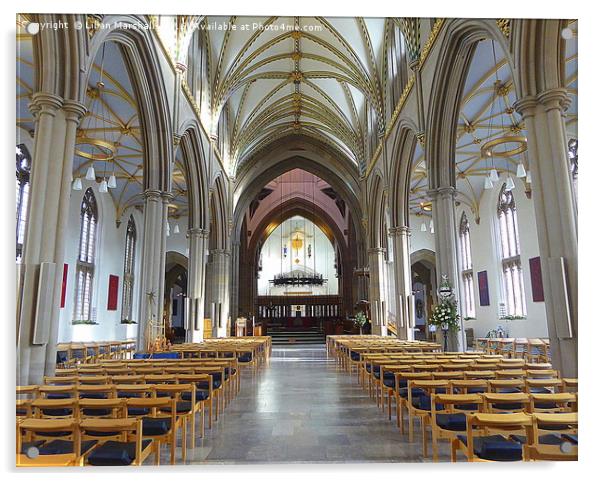 Blackburn Cathedral. Acrylic by Lilian Marshall