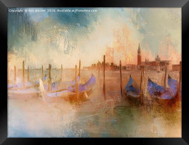 Venice Heat Framed Print by Ann Garrett