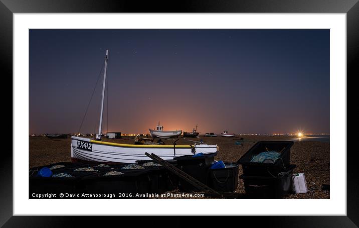 RX412 Under The Moonlight Framed Mounted Print by David Attenborough