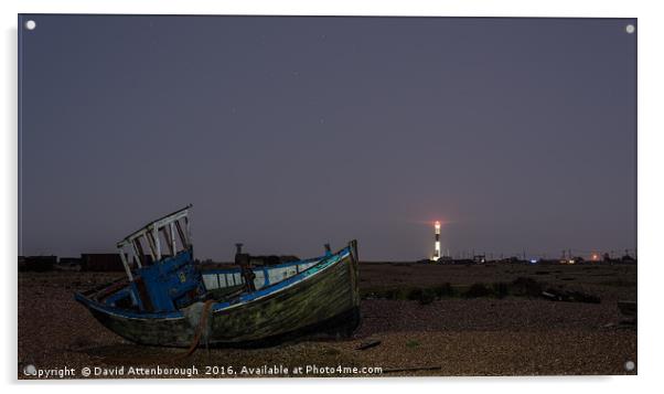 Old Dungeness Fishing Boat Acrylic by David Attenborough