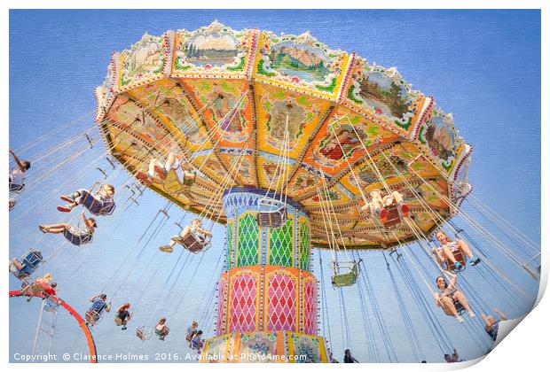 Ohio State Fair Wave Swinger III Print by Clarence Holmes