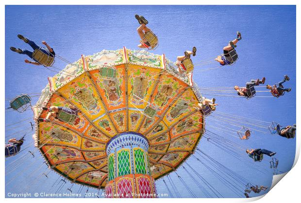 Ohio State Fair Wave Swinger VI Print by Clarence Holmes