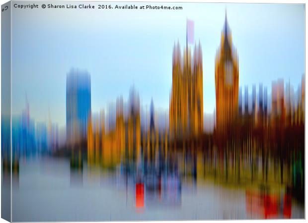 London in motion Canvas Print by Sharon Lisa Clarke