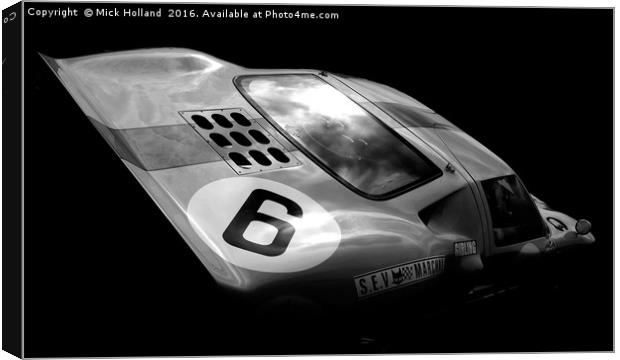 FORD GT40 Canvas Print by Mick Holland