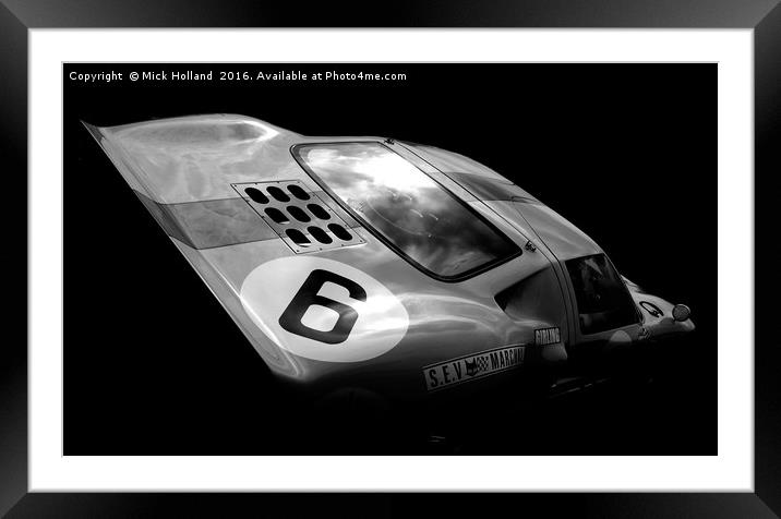FORD GT40 Framed Mounted Print by Mick Holland
