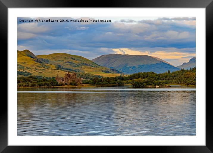 Ruins of Kilchurn Castle Loch Awe Framed Mounted Print by Richard Long