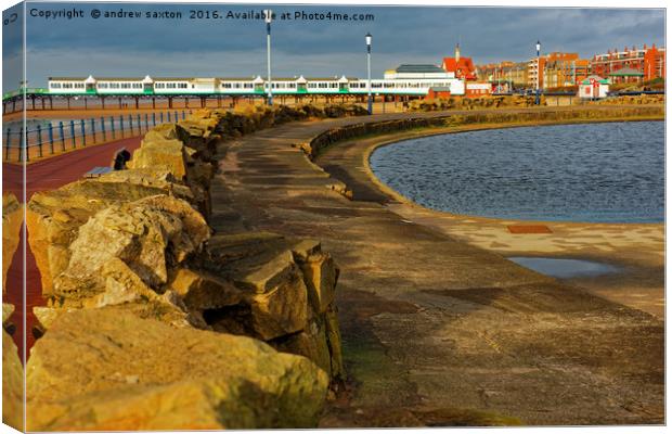 ST ANNES PIER  Canvas Print by andrew saxton