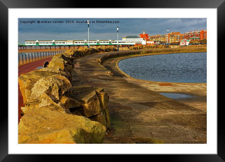 ST ANNES PIER  Framed Mounted Print by andrew saxton