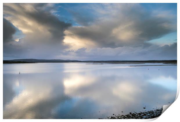 Clouds refeected on the sea  Print by Shaun Jacobs