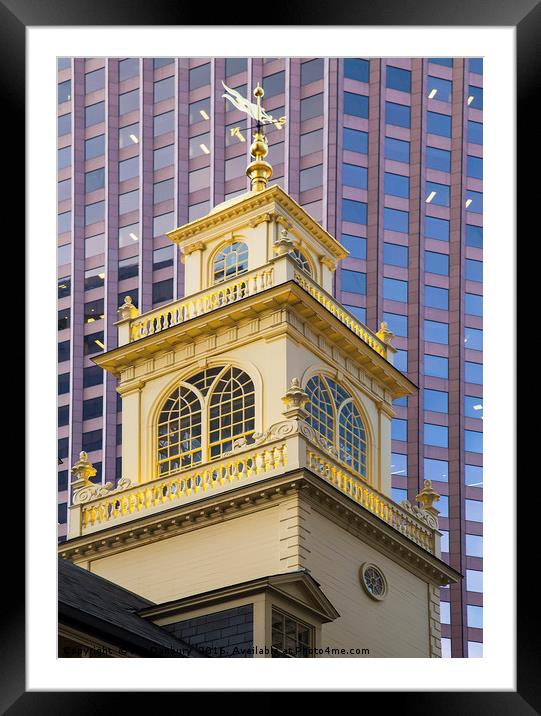 The Old State House Tower Framed Mounted Print by Ian Danbury