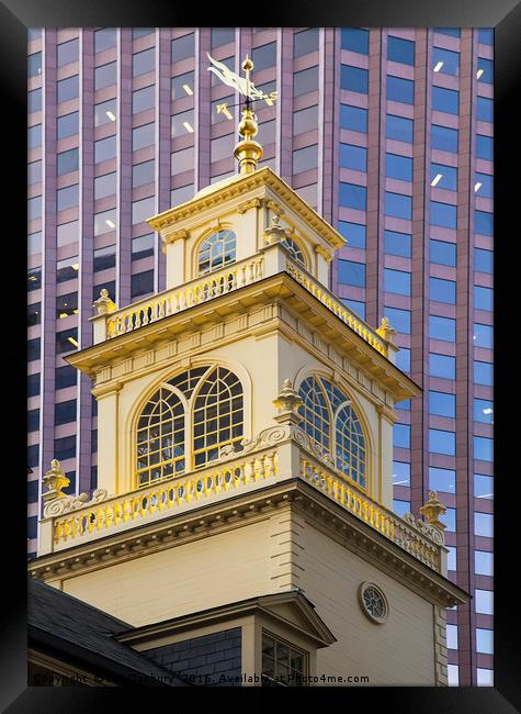 The Old State House Tower Framed Print by Ian Danbury