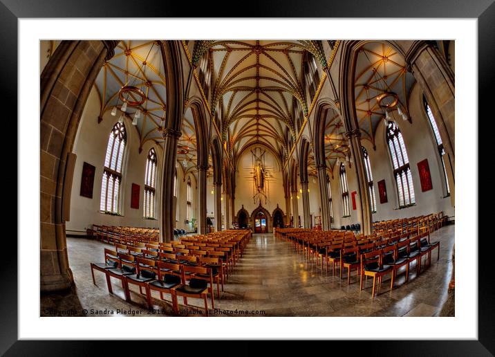 Blackburn Cathedral Framed Mounted Print by Sandra Pledger