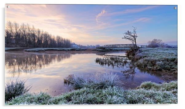 Sudbury Water meadows Acrylic by Ian Merton