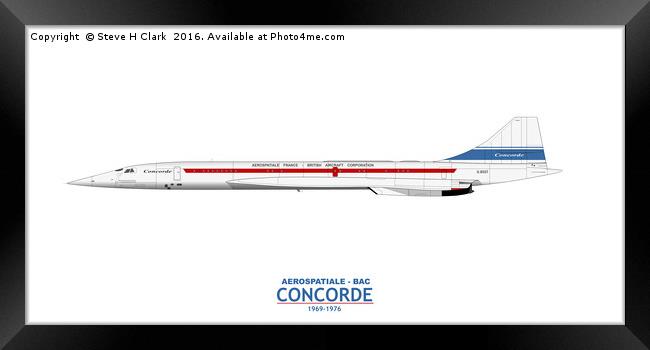 Concorde 002 G-BSST Framed Print by Steve H Clark
