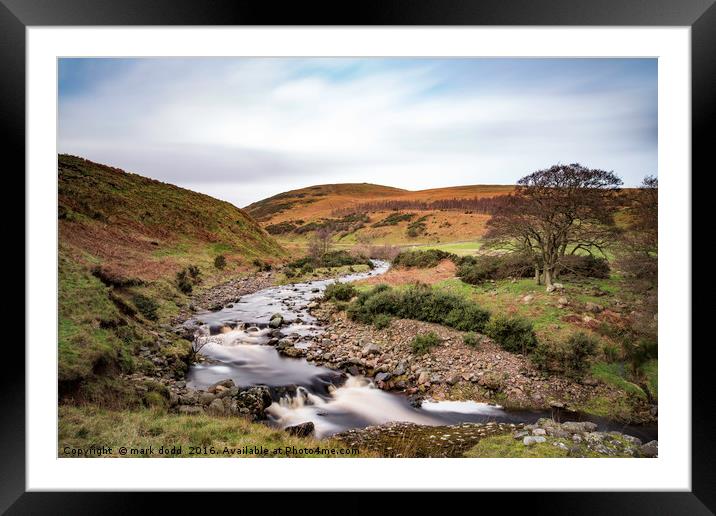 Breamish Valley Framed Mounted Print by mark dodd