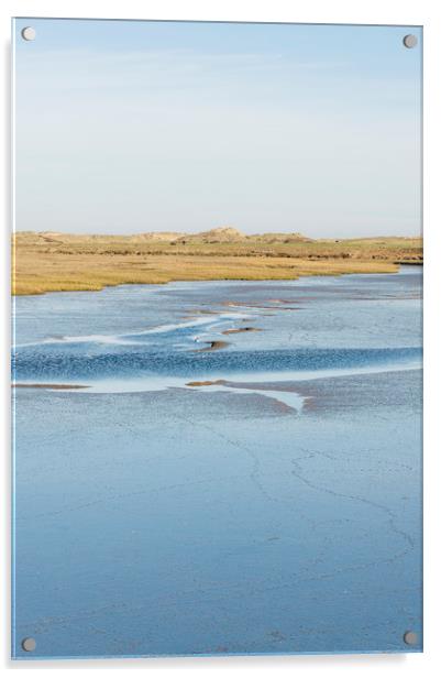 Low tide salt marsh at Burnham Overy Staithe, Norf Acrylic by Liam Grant