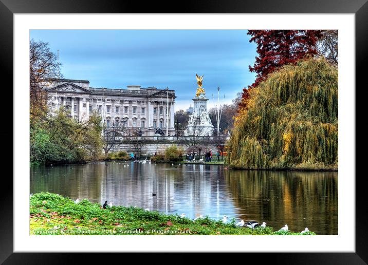 Buckingham Palace View Framed Mounted Print by Ian Danbury