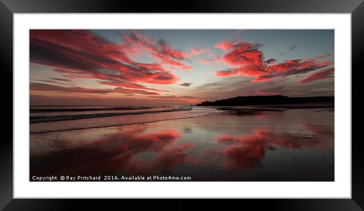 Sunrise on Sandhaven Beach Framed Mounted Print by Ray Pritchard