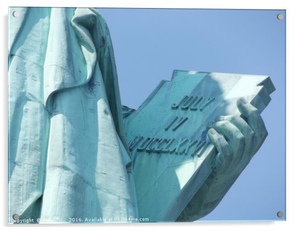 Statue of Liberty July IV Acrylic by Amal *::..