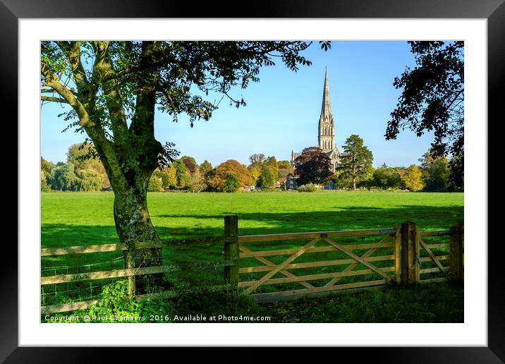 Salisbury Cathedral Framed Mounted Print by Paul Chambers