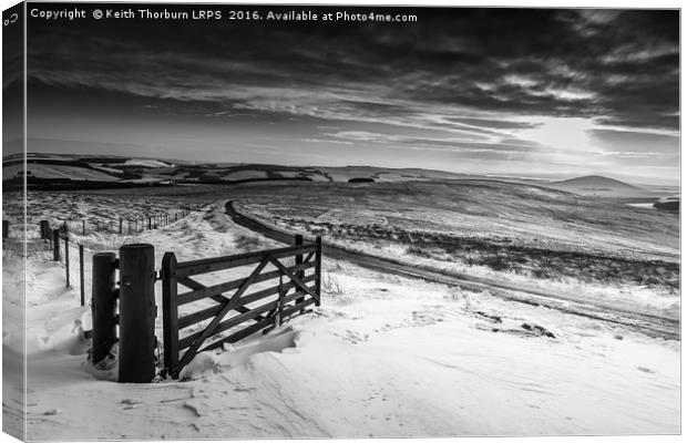 Lammermuir Hills Winter Scenes Canvas Print by Keith Thorburn EFIAP/b