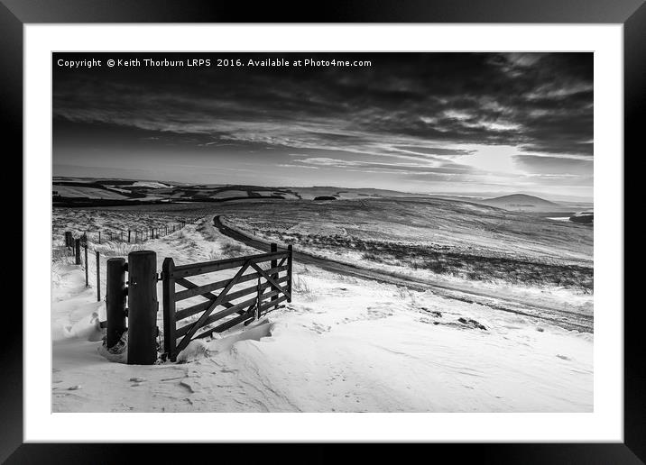 Lammermuir Hills Winter Scenes Framed Mounted Print by Keith Thorburn EFIAP/b