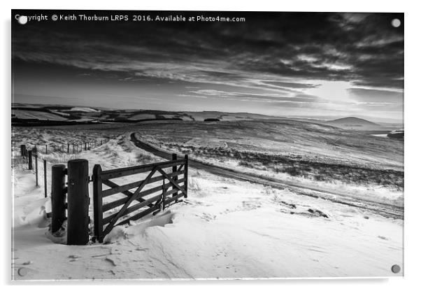 Lammermuir Hills Winter Scenes Acrylic by Keith Thorburn EFIAP/b