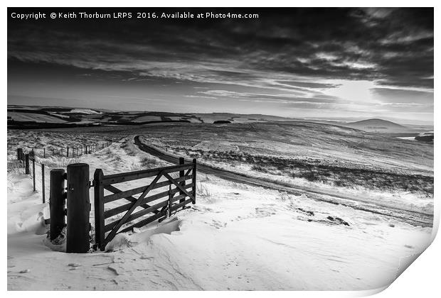 Lammermuir Hills Winter Scenes Print by Keith Thorburn EFIAP/b