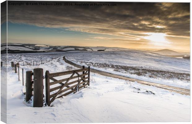 Lammermuir Hills Winter Scenes Canvas Print by Keith Thorburn EFIAP/b