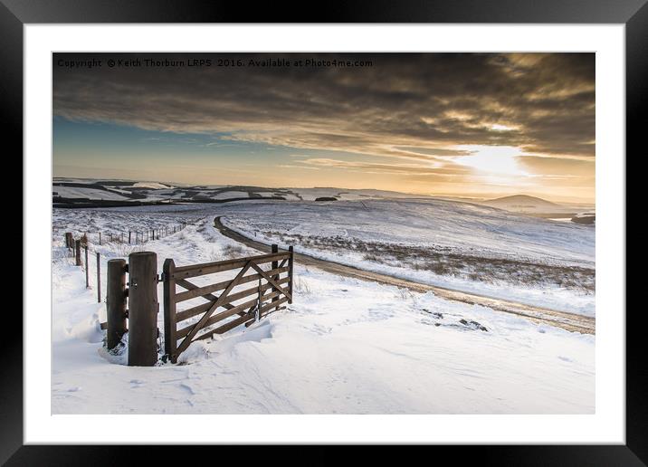 Lammermuir Hills Winter Scenes Framed Mounted Print by Keith Thorburn EFIAP/b