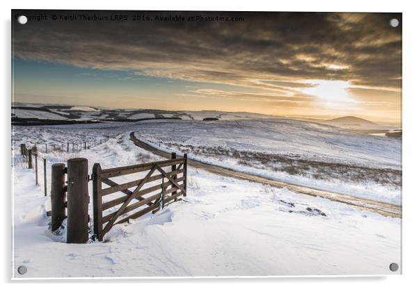 Lammermuir Hills Winter Scenes Acrylic by Keith Thorburn EFIAP/b