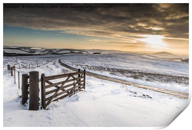 Lammermuir Hills Winter Scenes Print by Keith Thorburn EFIAP/b