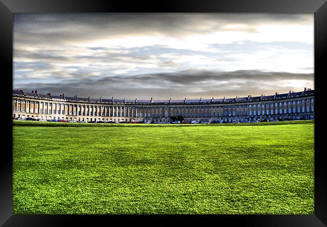The Royal Crescent Framed Print by John Russell