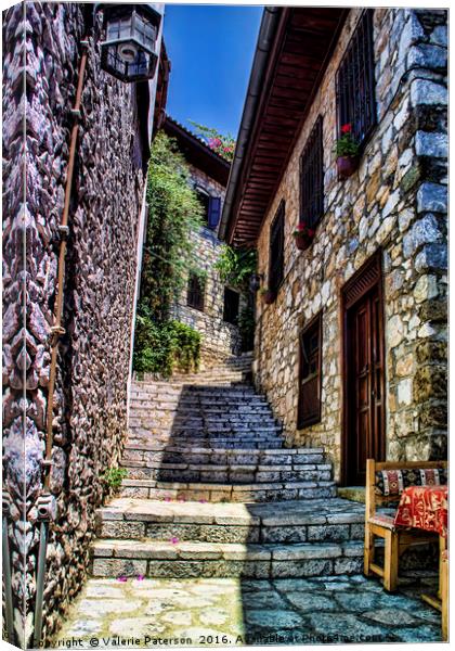 Marmaris Old Town Canvas Print by Valerie Paterson