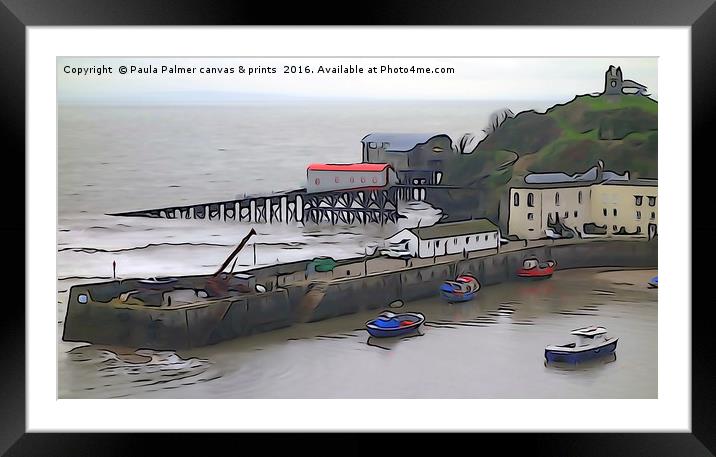 Tenby Lifeboat Station Framed Mounted Print by Paula Palmer canvas