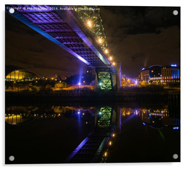 Under the Tyne Bridge Acrylic by andrew blakey
