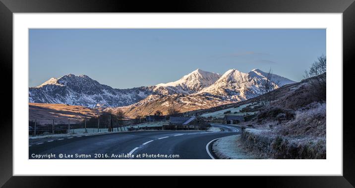 Winding Road Framed Mounted Print by Lee Sutton