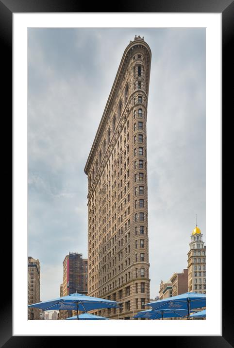The Flat Iron Building New York City Framed Mounted Print by Greg Marshall