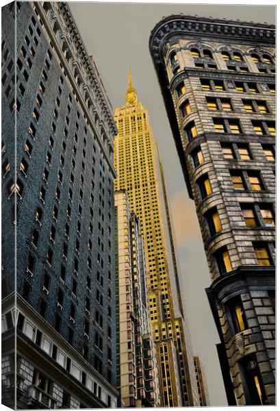 Empire State Building NYC Canvas Print by Greg Marshall