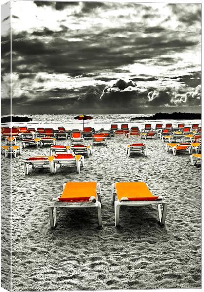 Bad Day For The Beach Canvas Print by Jim kernan