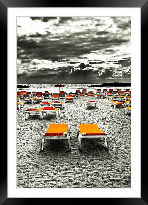Bad Day For The Beach Framed Mounted Print by Jim kernan