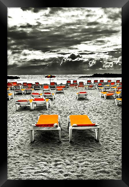 Bad Day For The Beach Framed Print by Jim kernan